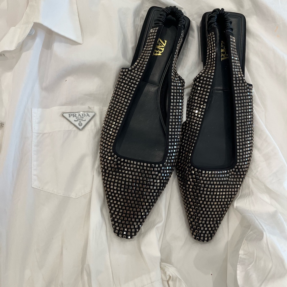 Zara slingback flats 40/9